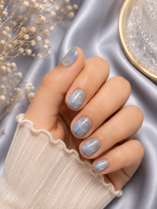 Blue Moon Luxe Press-On Nails ☁️✨ Size L